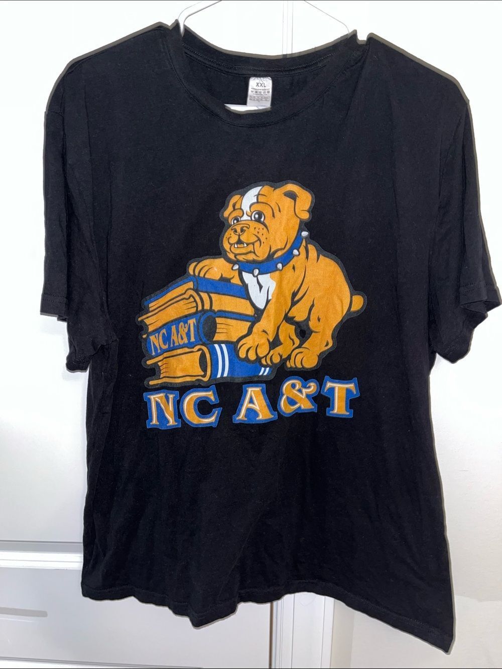 NC North Carolina A & T Aggies Mascot Bulldog Doggie Books T shirt xxl slim (xl)